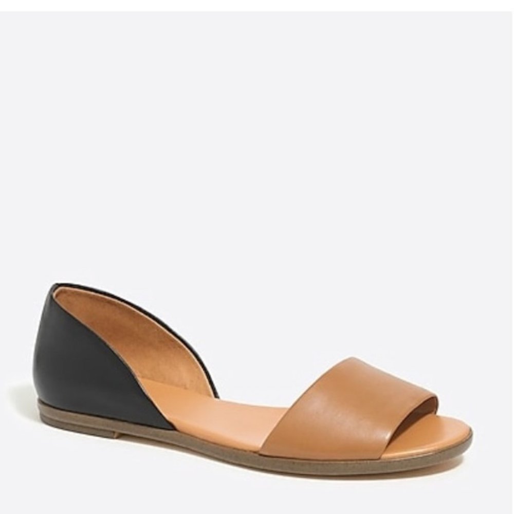 J. Crew Factory Peep-Toe Flats - Size 7.5